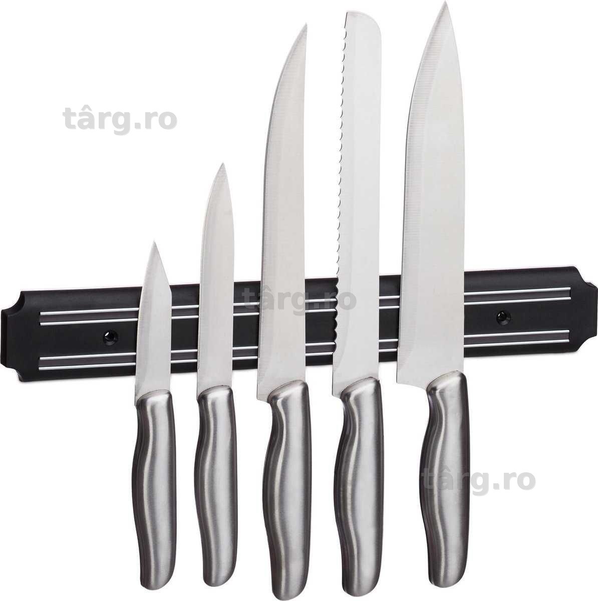 Suport Magnetic de Perete 33 cm pentru Cutite si Unelte Montaj Simplu