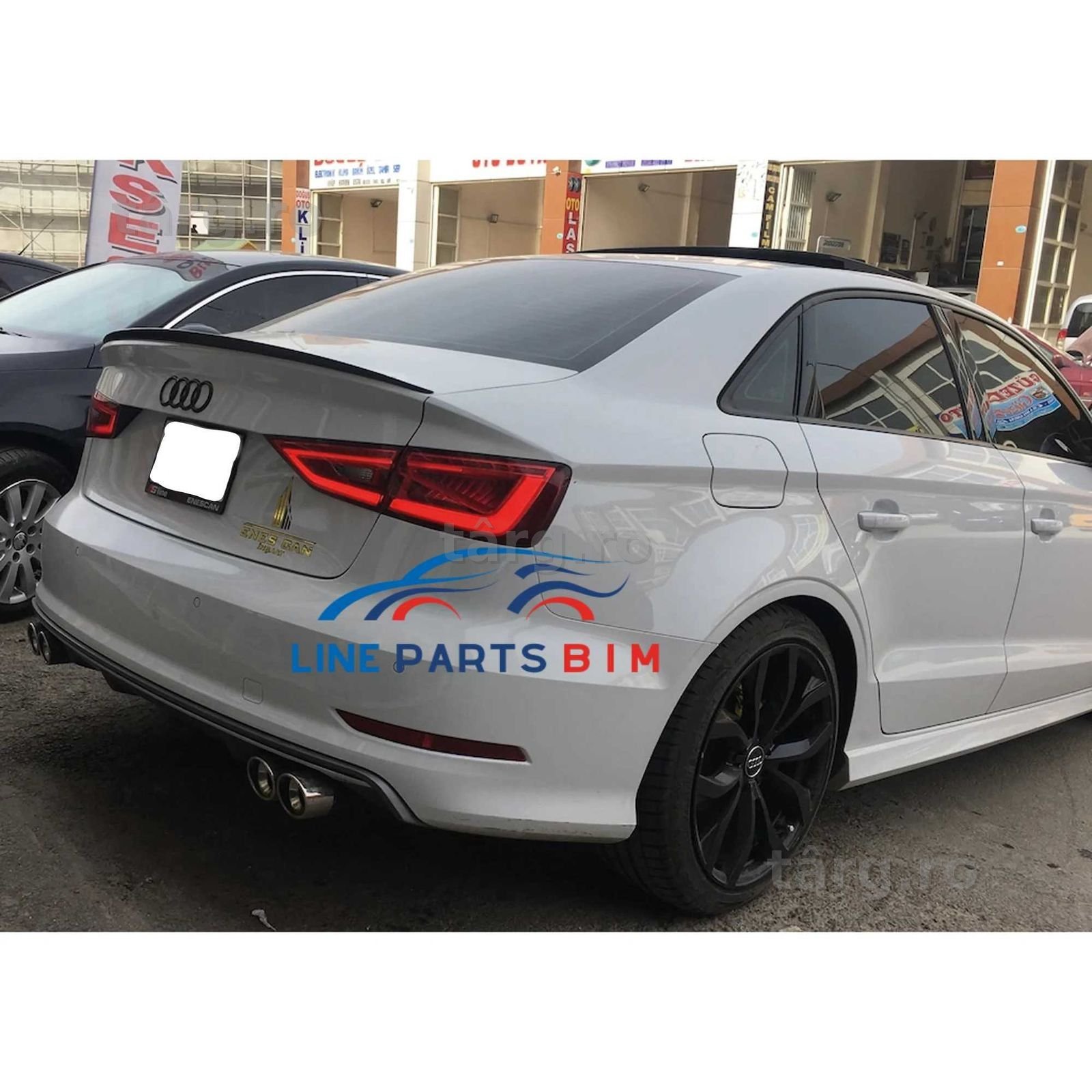 Eleron Lip Codita Portbagaj Audi A3 S3 8V SEDAN, Negru Lucios