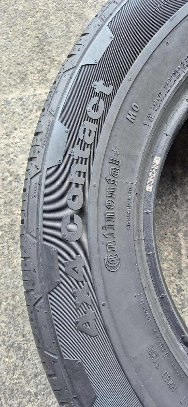 4 anvelope M+S Continental 265/60/18.Pretul este pe bucata. 5