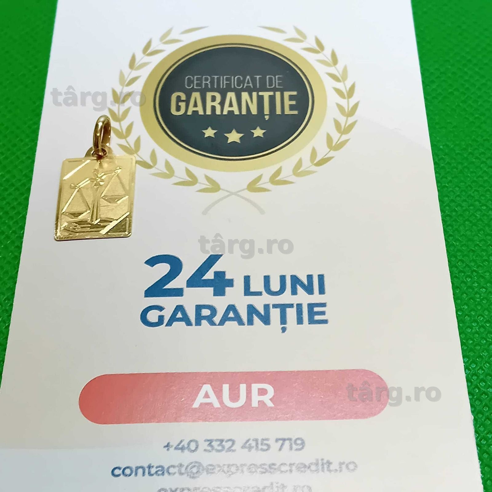 Pandantiv  aur 18k 1.63 gr (AG4 Dacia b.51842.1)Garantie 2 ani 2