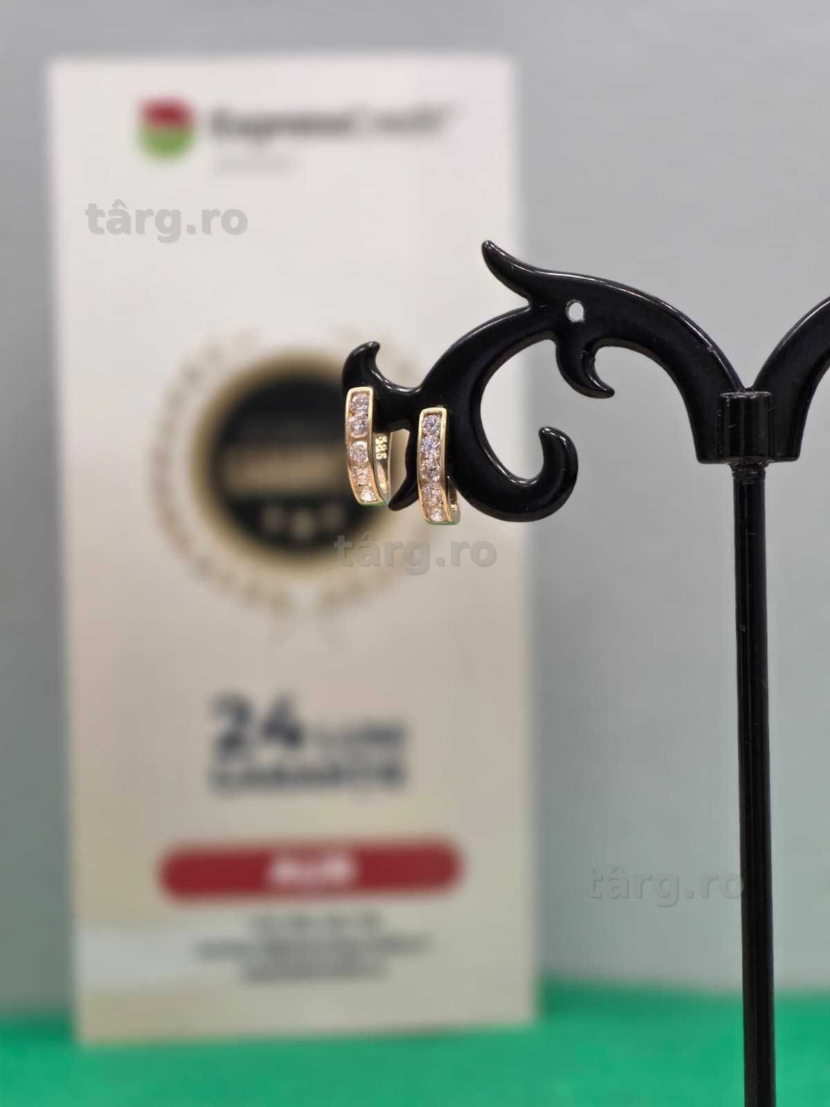 Cercei aur 14K 0.93g [Ag45 Bacau1 B.35012.1.35]