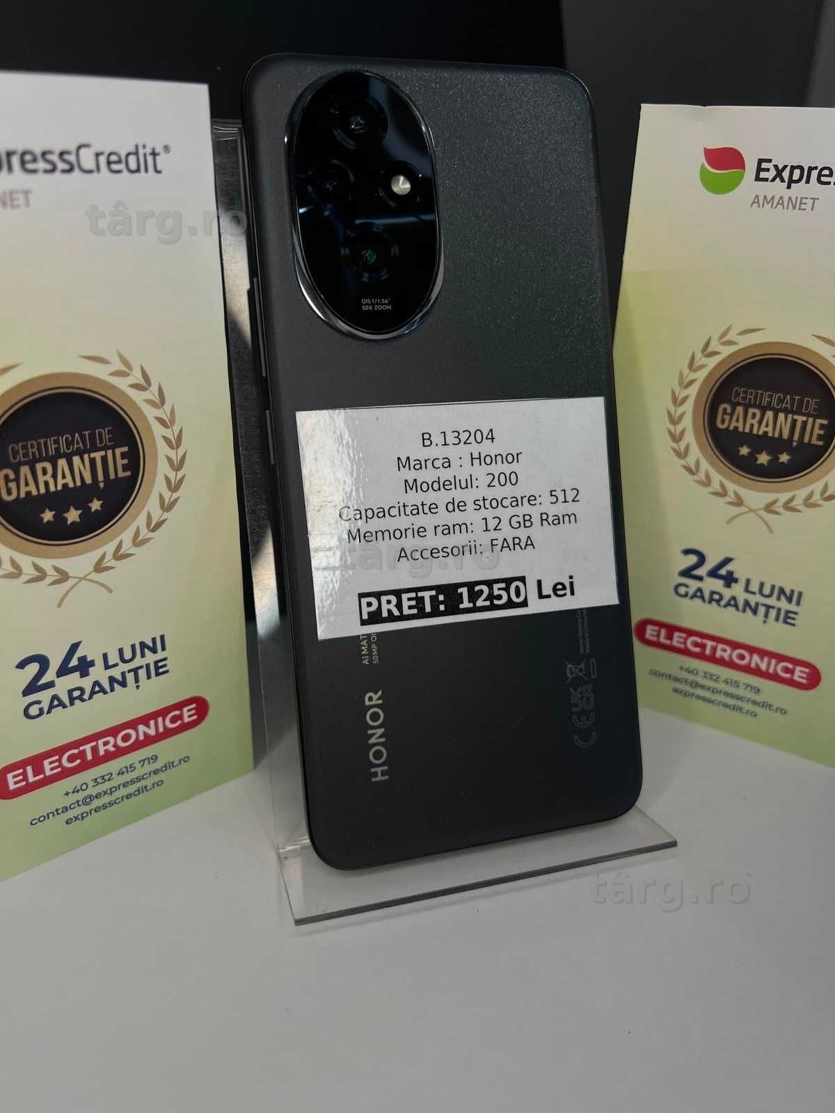 Honor 200 (AG42 B.13204) GARANTIE 24 LUNI 2