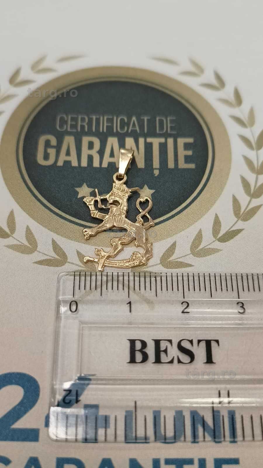 Pandantiv aur 14K 1.09gr [ AG24 Harlau B.46120.1] - Garantie 2 ani! 2