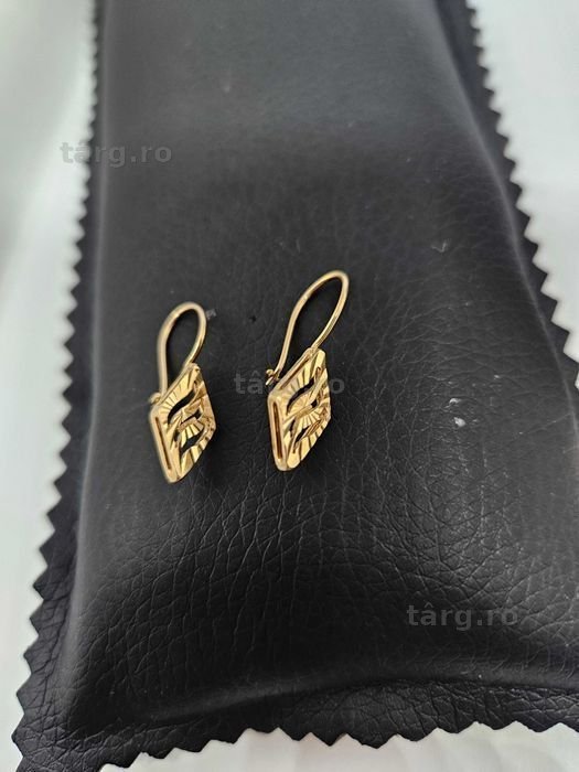 Cercei Aur 14K 1.51g (B53197.3 AG1/30 Pacurari 2) Garantie 2 Ani! 3
