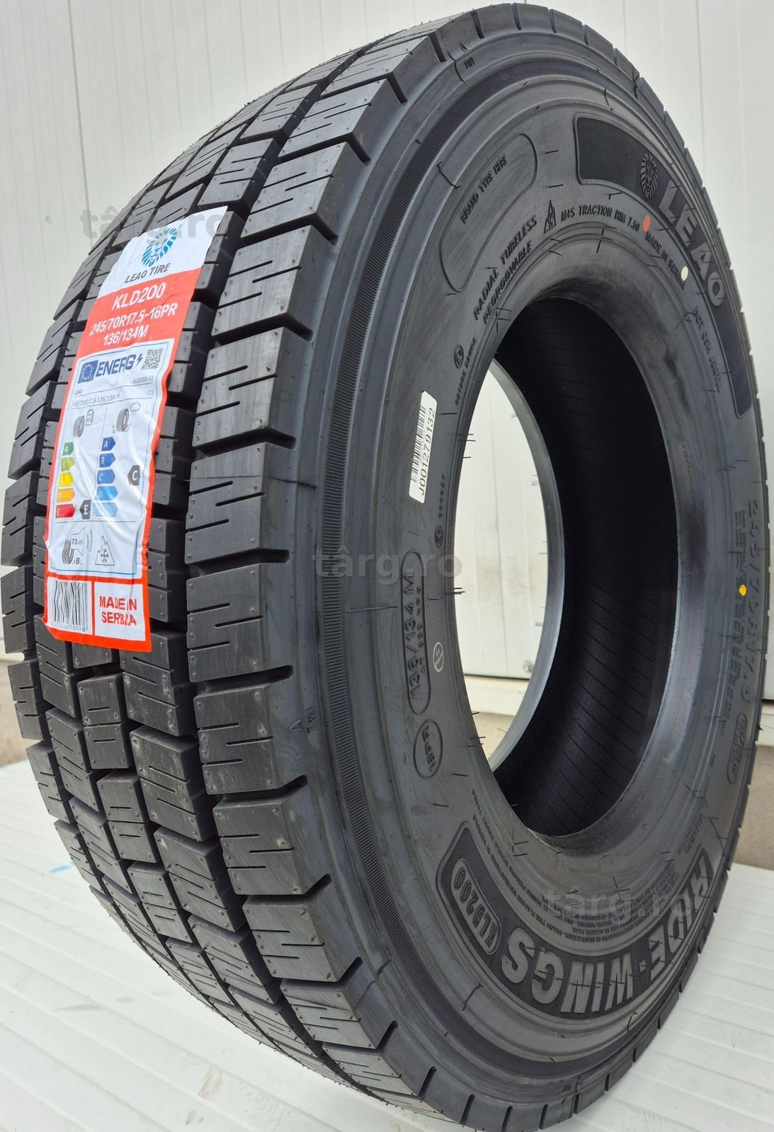245/70 R17.5  136M, LEAO KLD 16 P.R. , Anvelope de tractiune M+S PROMO 3