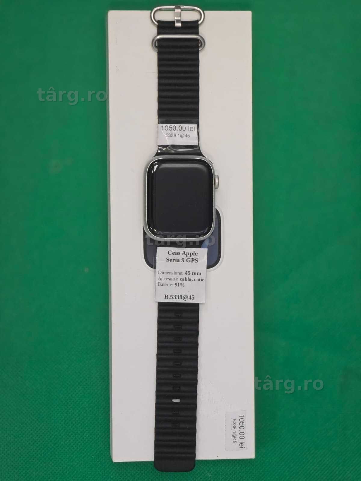 Smartwatch Apple Seria 9 GPS [Ag45 Bacau1 B.5338] - Garantie 2 ani 3