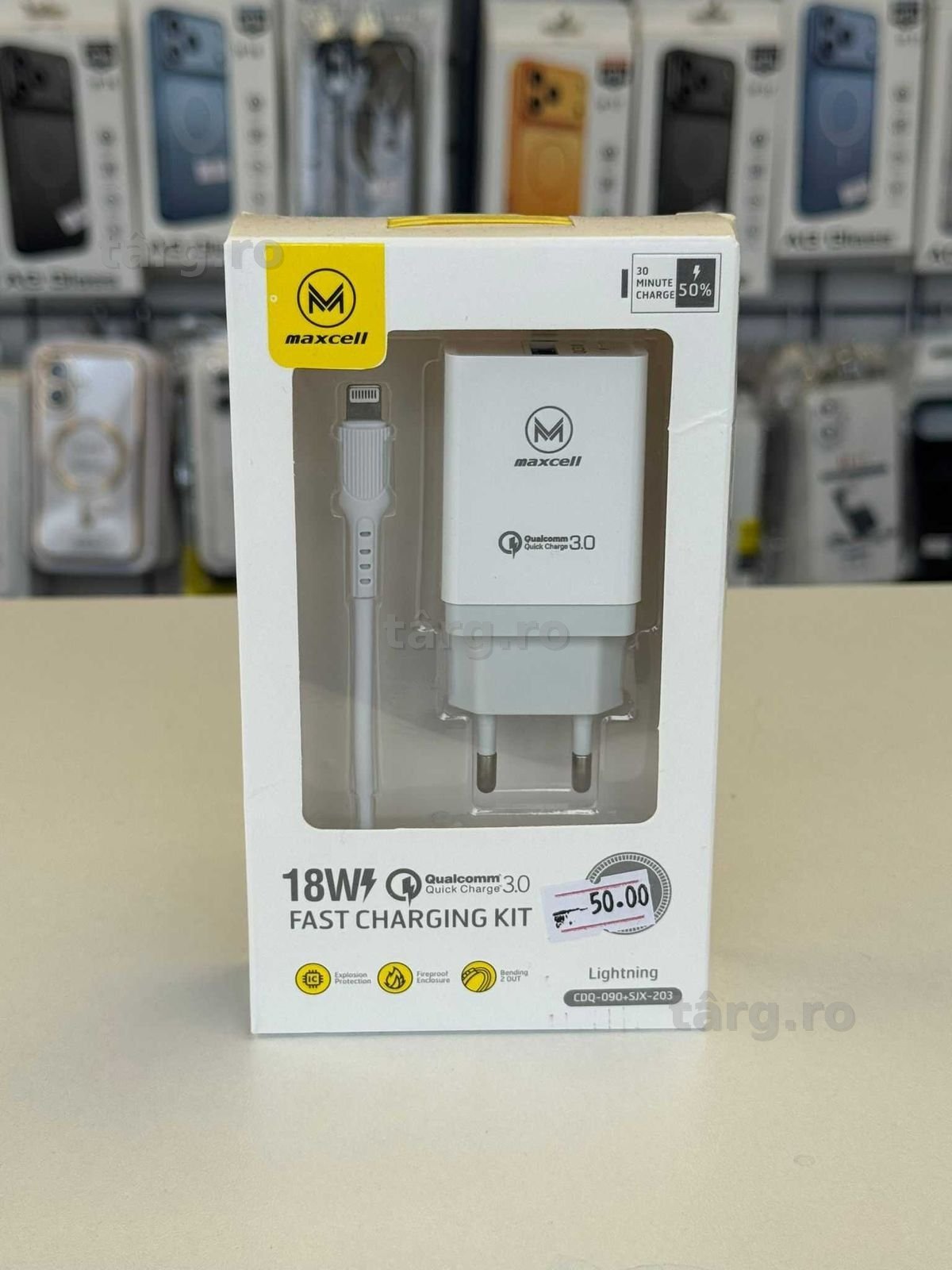 Incarcator cu cablu USB A-Lightning, 18w