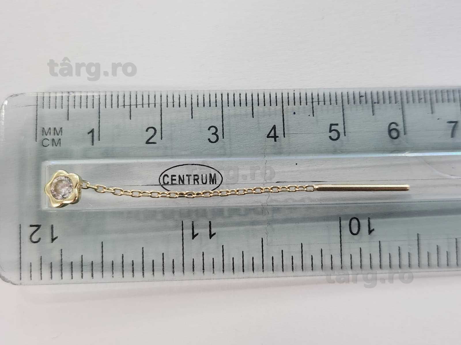 Cercei aur, 14k, 1.57g (b 68597.1 Ag2 Tudor) 2