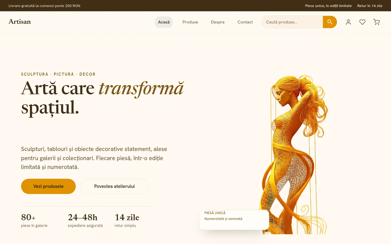 Online store — Artisan