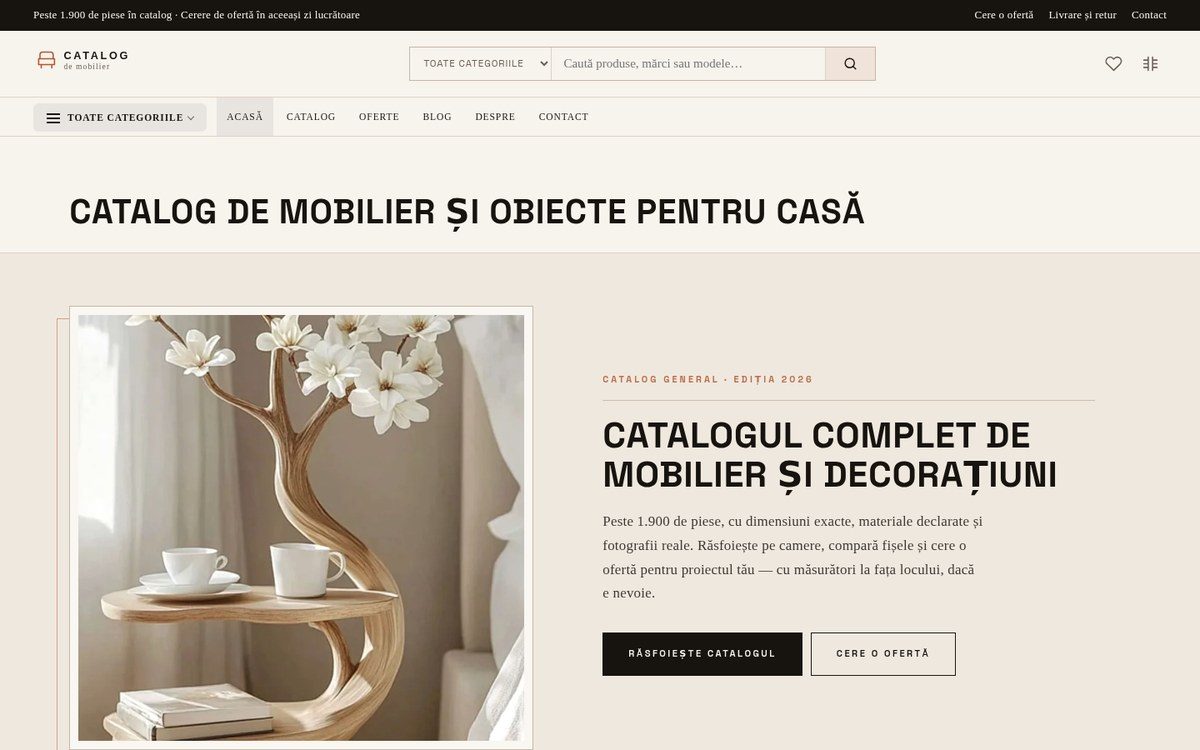 Landing site — Catalog de produse