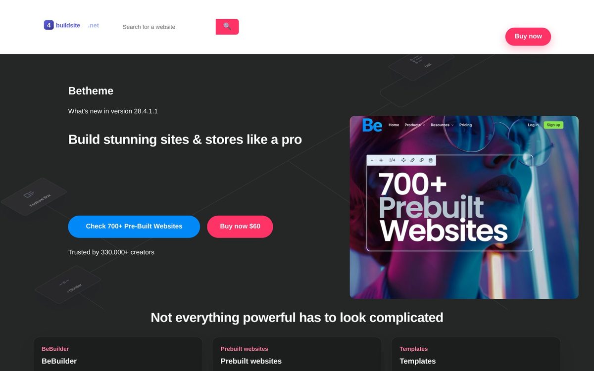 Landing site — Studio de prezentare