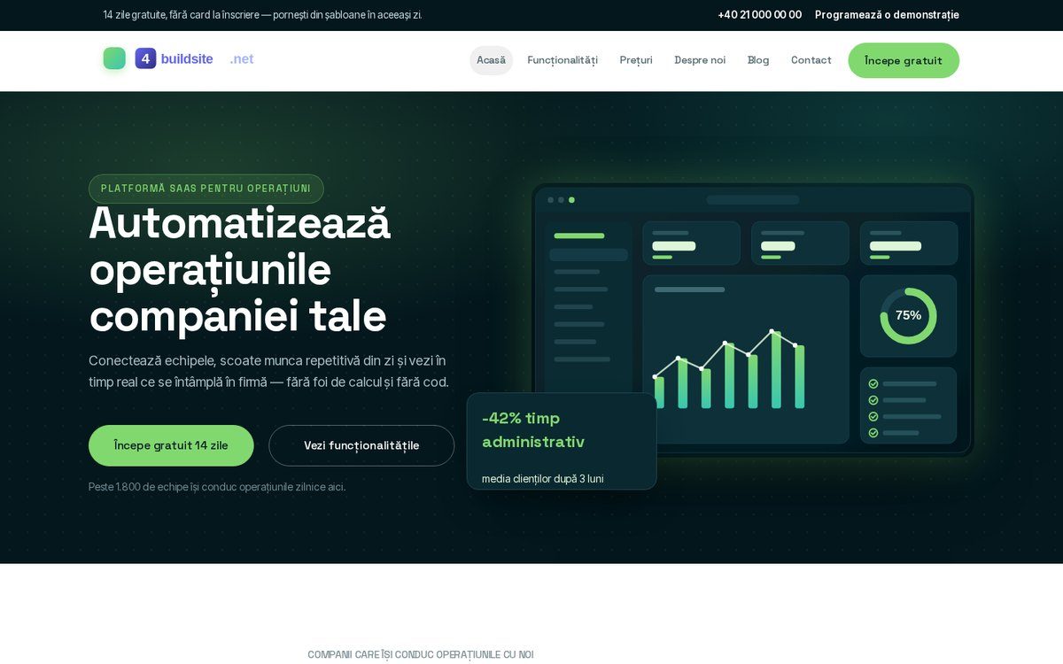 Landing site — Site de prezentare 4