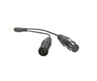 Nanlite CB-DMX-3.5C-1/2 DMX Adapter Y Cable with Locking 3.5mm Connector