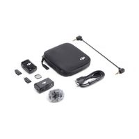 DJI Mic 2 (1 TX + 1 RX) Compact Digital Wireless Microphone System/Recorder for Camera & Smartphone (2.4 GHz)