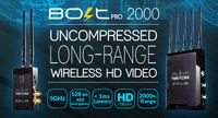 TERADEK BOLT PRO 2000 3G-SDI / HDMI Point to Point Transmitter + Receiver SET 