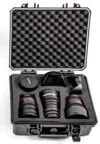 SAMYANG VDSLR HARD CASE SIZE S For 3 LENSES 
