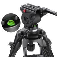 JY0606 FLUID DRAG VIDEO TRIPOD HEAD FLAT BASE (6Kg) 