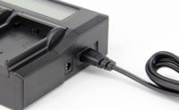 Digital Power Dual Channel Battery Charger with LCD for Sony L Series Batteries NP-F970