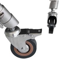 DigitalFoto DF-W01 360° Rotatable Locking Caster Wheel for 25mm Leg and C-Stand (Set of 3)