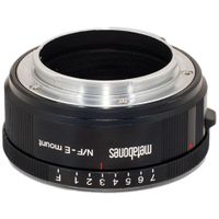 Metabones Nikon G Lens to Sony NEX Camera Lens Mount Adapter (Matte Black) MB_NFG-E-BM1 