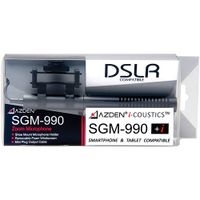 AZDEN SGM-990+i SHOTGUN MICROPHONE FOR MOBILE And INTELLIGENT DEVICE RECORDING 