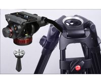 MANFROTTO 502AH HYDRAULIC HEAD + JY0508C CARBON FIBER VIDEO TRIPOD 180CM