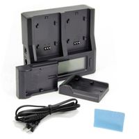Digital Power Dual Channel Battery Charger with LCD for Sony L Series Batteries NP-F970