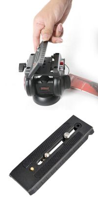 Miliboo MYT806 Quick Release Plate for Camera Fluid Head Ball Tripod and Monopod