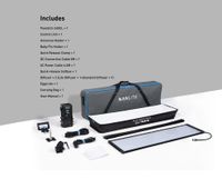 Nanlite PavoSlim 240CL 4x1 RGBWW LED Panel Light with CRMX and Quick-Open Softbox 21030 Lux