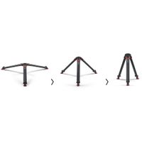 SACHTLER 4585 FLOWTECH 75 CARBON FIBER TRIPOD WITH MID-LEVEL SPREADER AND RUBBER FEET 