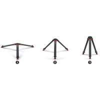 SACHTLER 4585 FLOWTECH 75 CARBON FIBER TRIPOD WITH MID-LEVEL SPREADER AND RUBBER FEET 