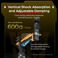 SmallRig mini Shock Absorber Arm for DJI Osmo Pocket 3 / GoPro HERO13 / Insta360 X4 (BumbleBee Edition) 5528