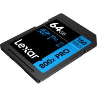 Lexar SDXC 800x Pro UHS-I V30 64GB High-Performance Memory Card BLUE Series