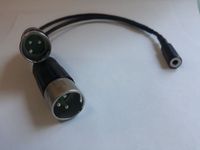 Cablu adaptor 3.5mm Female la Dual-XLR Male