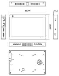 FeelWorld FW703 7 inch IPS 3G-SDI 4K HDMI On-Camera Monitor
