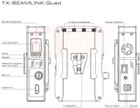 CVW Crystal Video BeamLink-Quad Four Transmitters to Single Receiver Video Transmission System 500m 