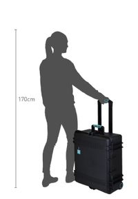 HPRC 2700W WHEELED HARD CASE WITH CUBED FOAM INTERIOR 
