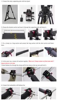 SCORPIO SDV-T500 KIT Carbon Fiber Jib Crane 5 Meter + Motorized Head 10 Kg Payload