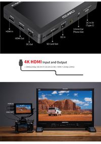 FeelWorld F6 PLUSX 5.5 inch 1600nit Touch Screen 4K HDMI Monitor