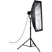NanLite Asymmetrical Stripbank Softbox 45 x 110 cm with Bowens Mount