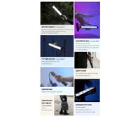 NanLite PavoTube II 6C 10in RGBWW LED Tube with Internal Battery