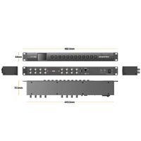 AVMATRIX MSS0811 1RU 8x8 3G-SDI Matrix Switcher