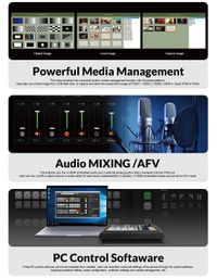AVMATRIX HVS0402U - Micro 4 Channel HDMI Live Stream Multi-Format Video Switcher