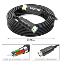 HDMI 2.1 AOC Cable 8K@60Hz/4K@120Hz-48Gbps HDR RGB 4:4:4 100m