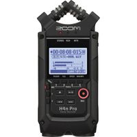 Zoom H4n Pro 4-Input / 4-Track Portable Handy Recorder with Onboard X/Y Mic Capsule (Black) 