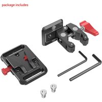 SmallRig Mini V Mount Battery Plate with Crab-Shaped Clamp 2989