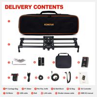 Konova P1 KMS S2 Motorized Carbon Camera Slider 100 cm + Parallax + Timelapse