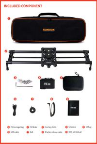 Konova P1 KMS-S3 Wireless Motorized Carbon Slider 120 cm + Parallax + Timelapse