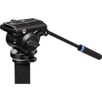 Benro A48FDS4PRO Aluminum Monopod - Flip Leg Locks - S4PRO Head - 3 Leg Base
