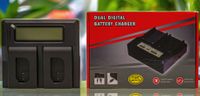 Digital Power Dual Slot Charger with LCD for Panasonic BLK22 Batteries